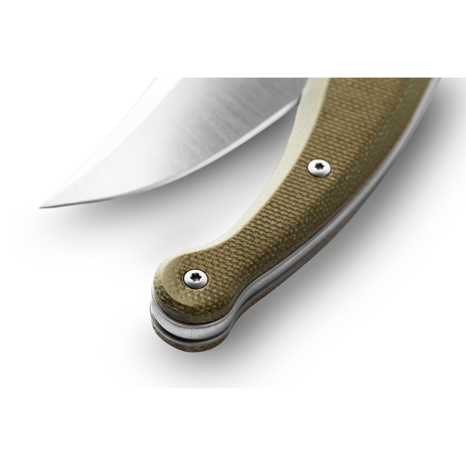 Gitano SlipJoint - Green Canvas Micarta-lionSTEEL-OnlyKnives