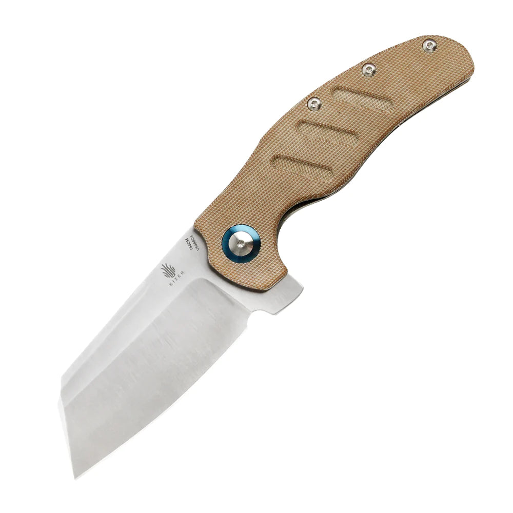 Sheepdog C01C XL - Micarta Brown-Kizer Cutlery-OnlyKnives