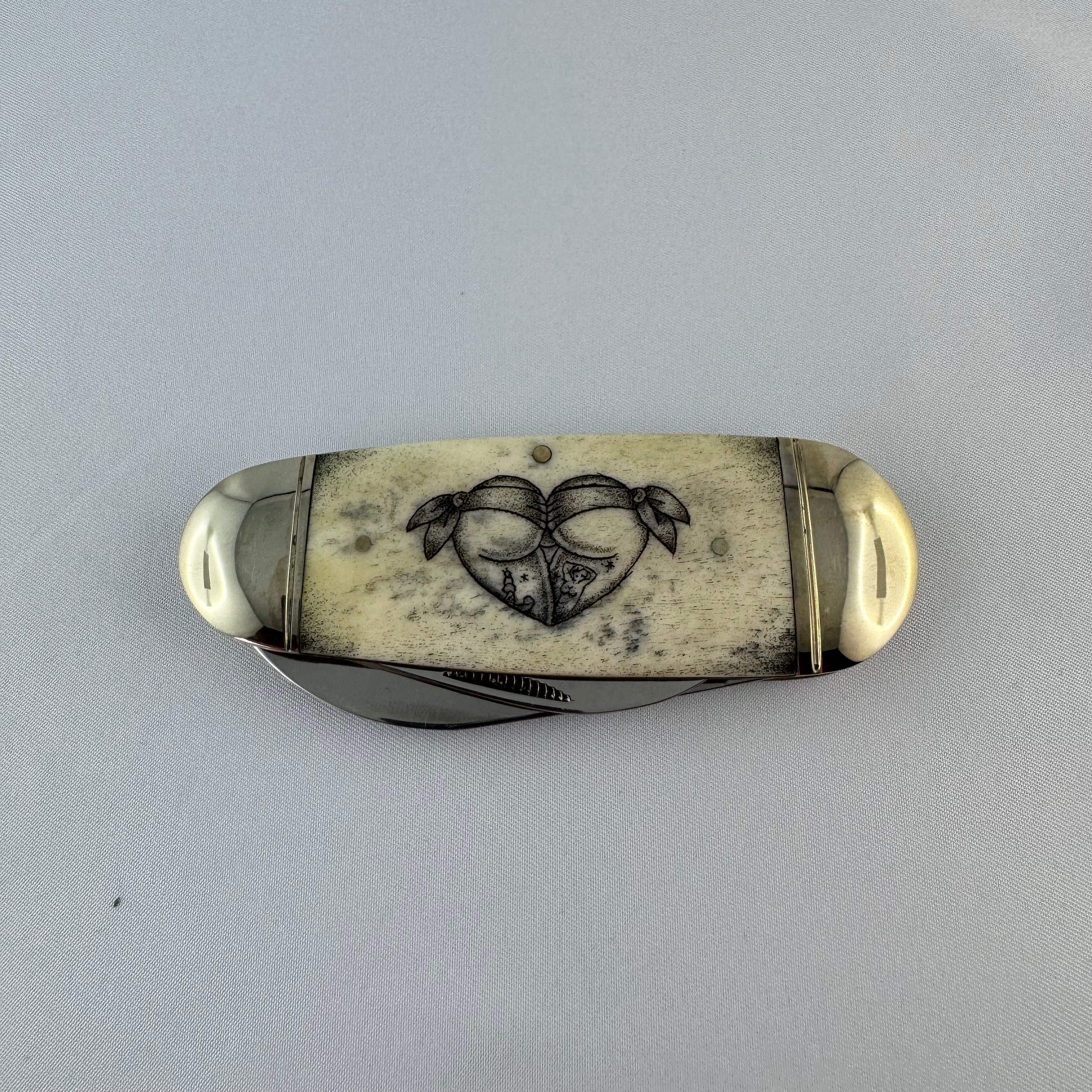 "Out of Order" - RR Elephant Toe Nail with Scrimshaw engraving 