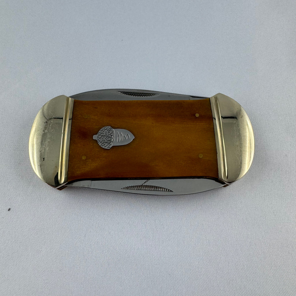 "Nautica" - RR Double Take Canoe Messer mit Scrimshaw Gravur