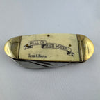 "Kompassrose" - RR Elephant Toe Nail mit Scrimshaw Gravur