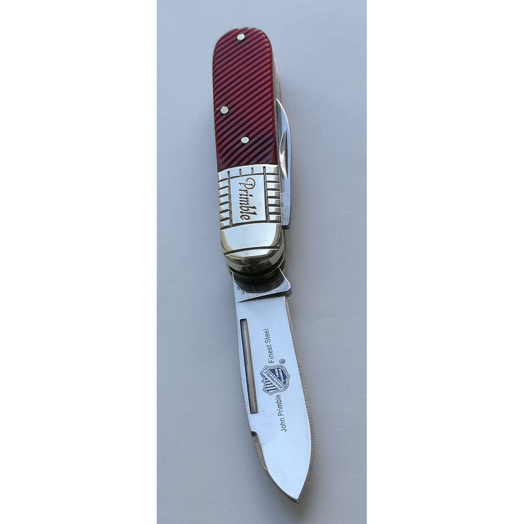 Barlow - Red Saw Cut Bone-John Primble-OnlyKnives