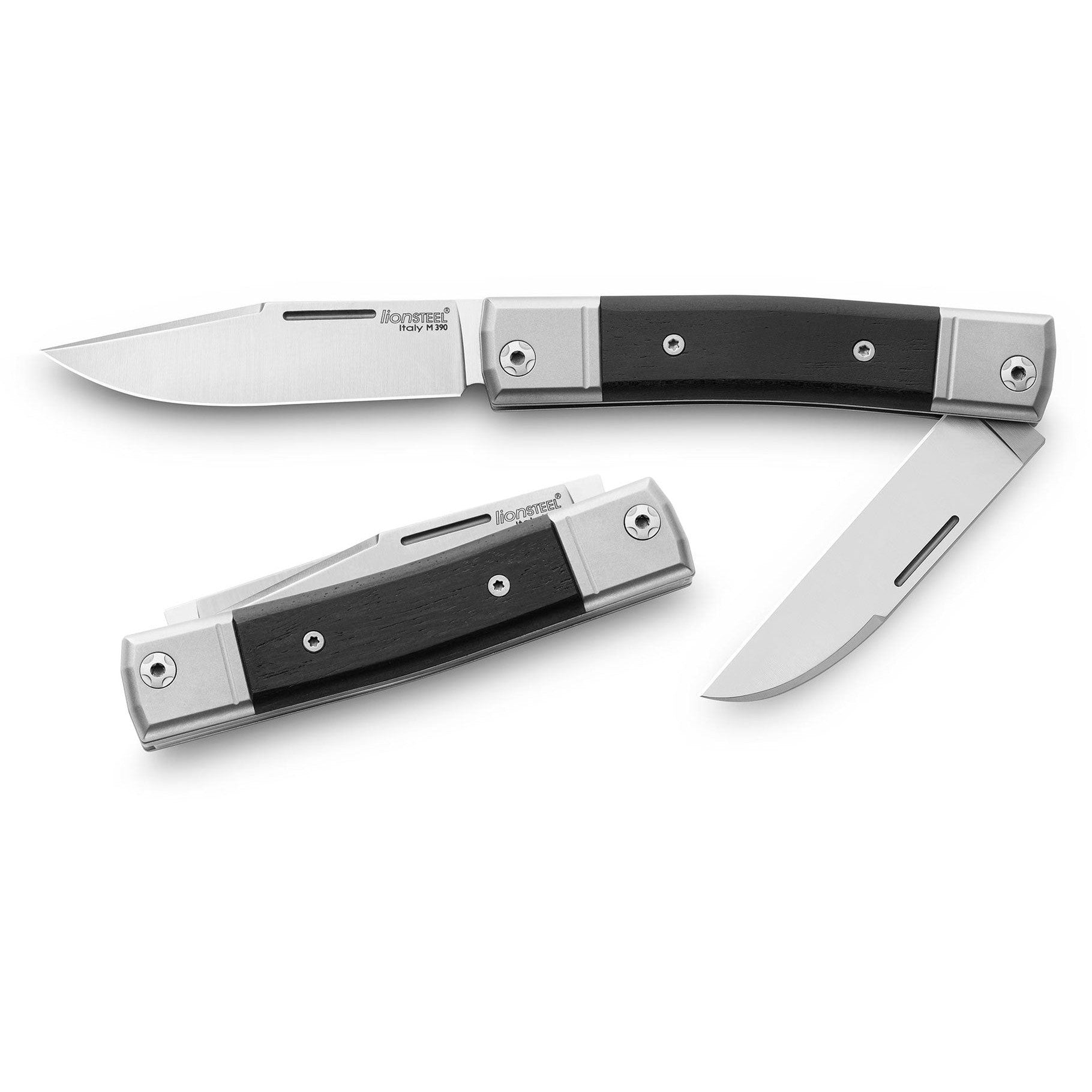 BestMan Two Blades - Ebenholz-lionSTEEL-OnlyKnives