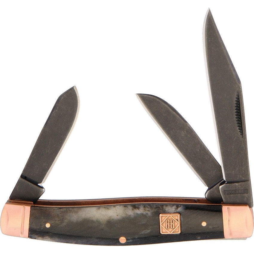 Bolster Stockman - Copper-Rough Ryder-OnlyKnives