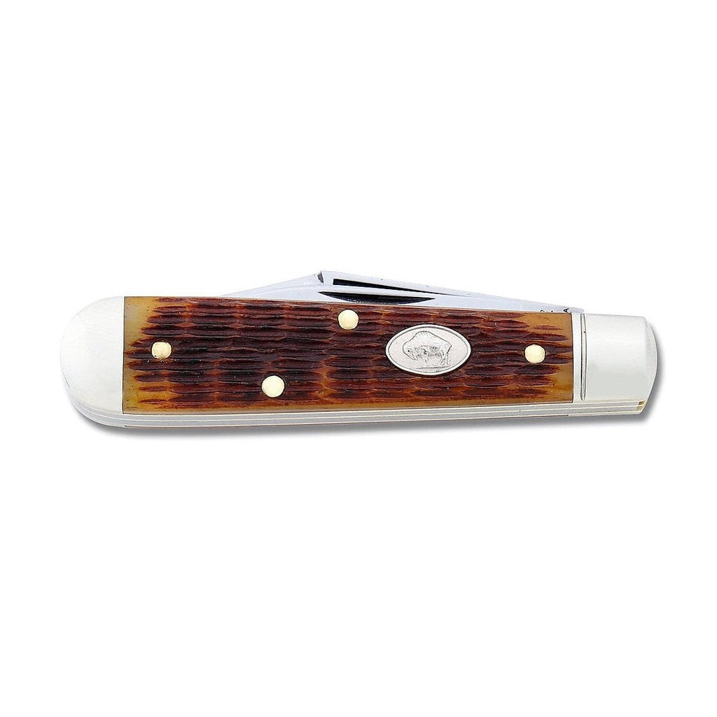 Cripple Creek #14 - Jack Knife, Golden Brown Jigged Bone-Great Eastern Cutlery-OnlyKnives