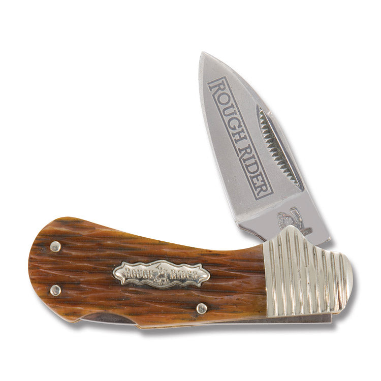 Cub Lockback - Bolster Stripe-Rough Ryder-OnlyKnives