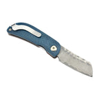 Damascus Micarta orange-blue-Mcusta-OnlyKnives