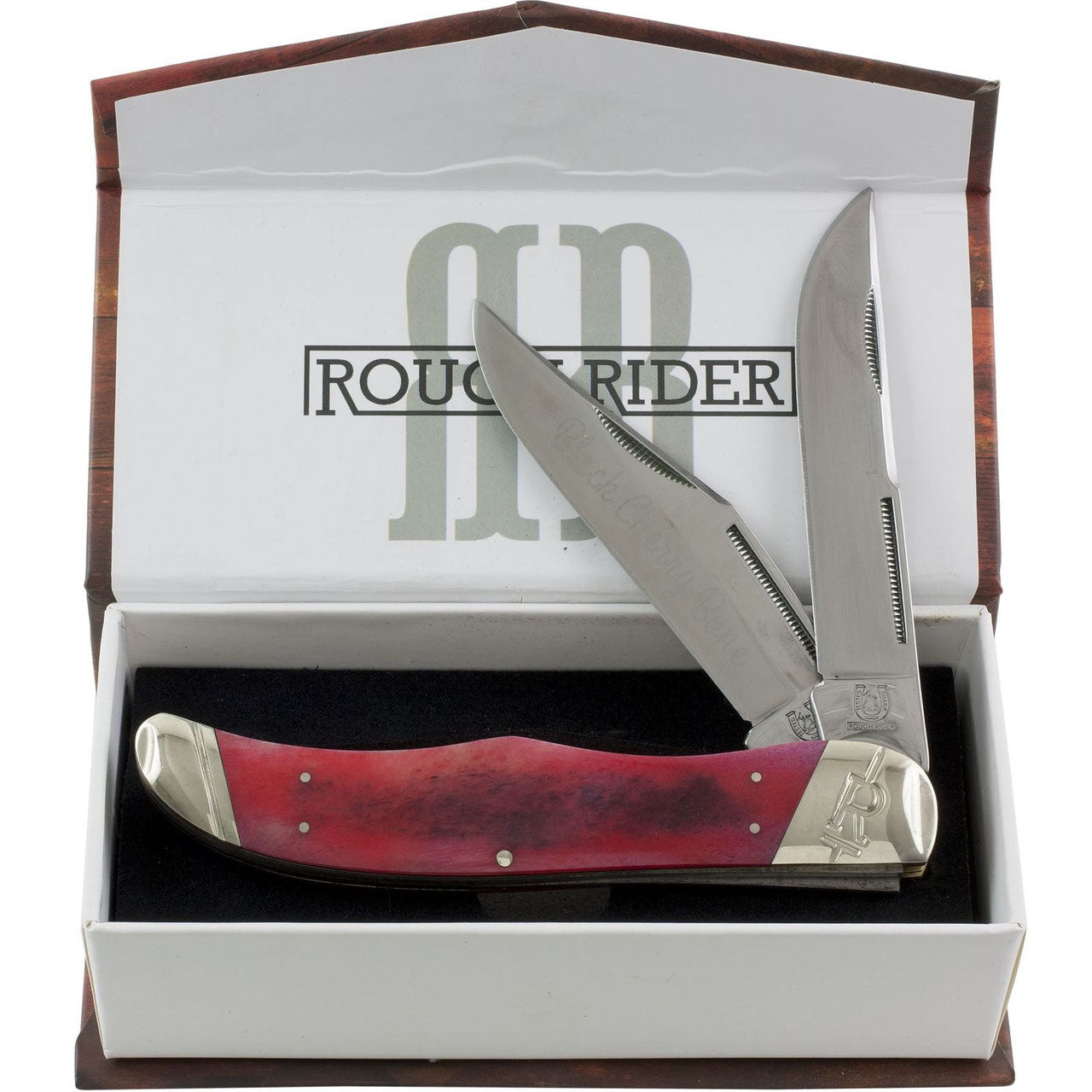 Folding Hunter - Black Cherry Bone-Rough Ryder-OnlyKnives