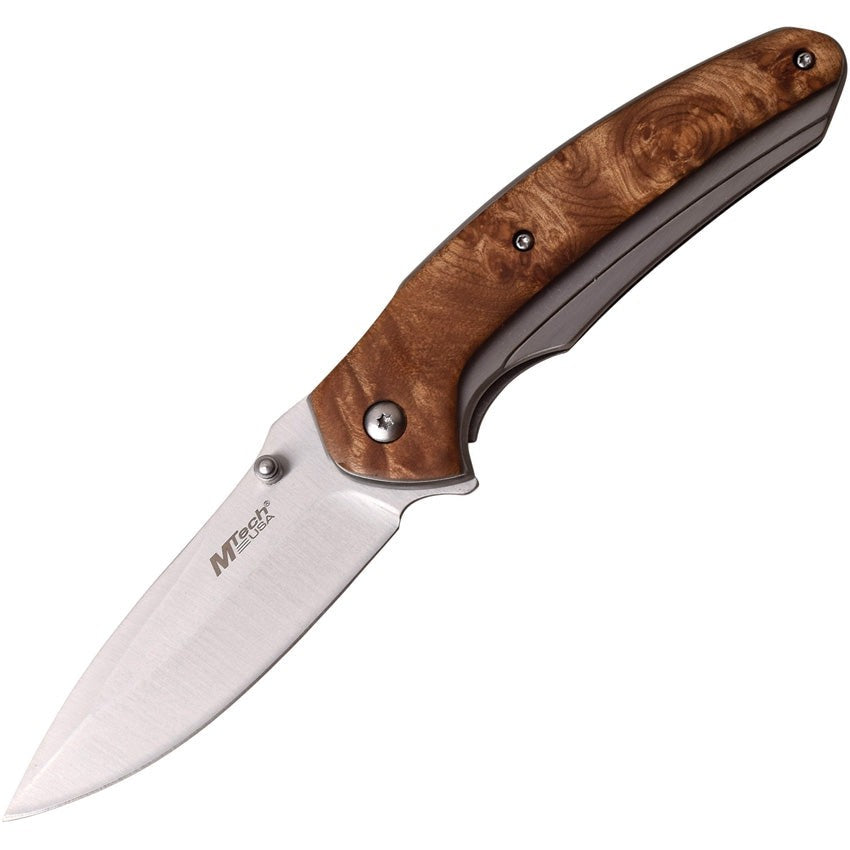 Framelock Burl Wood-MTech-OnlyKnives