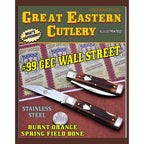 GEC #99 - Wall Street - Lockback - Burnt Orange Spring Field Bone-Great Eastern Cutlery-OnlyKnives