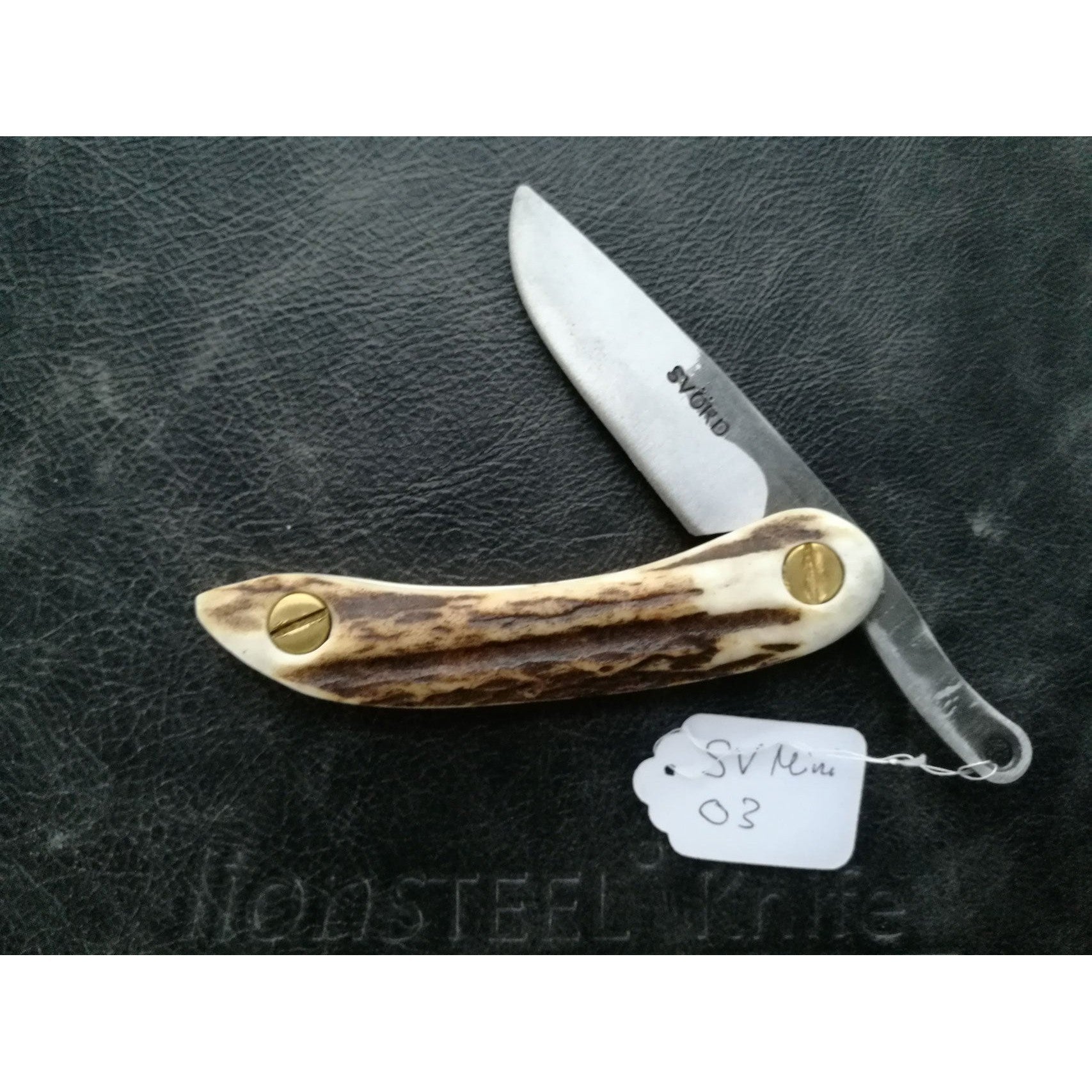 Handmade Mini Friction Folder - Svord Peasant Klinge - Hirschhorn Griffe-Svörd-OnlyKnives