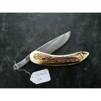 Handmade Mini Friction Folder - Svord Peasant Klinge - Hirschhorn Griffe-Svörd-OnlyKnives