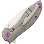 Iron Framelock - Titan / Micarta / Purple Hardware-Reate Knives-OnlyKnives