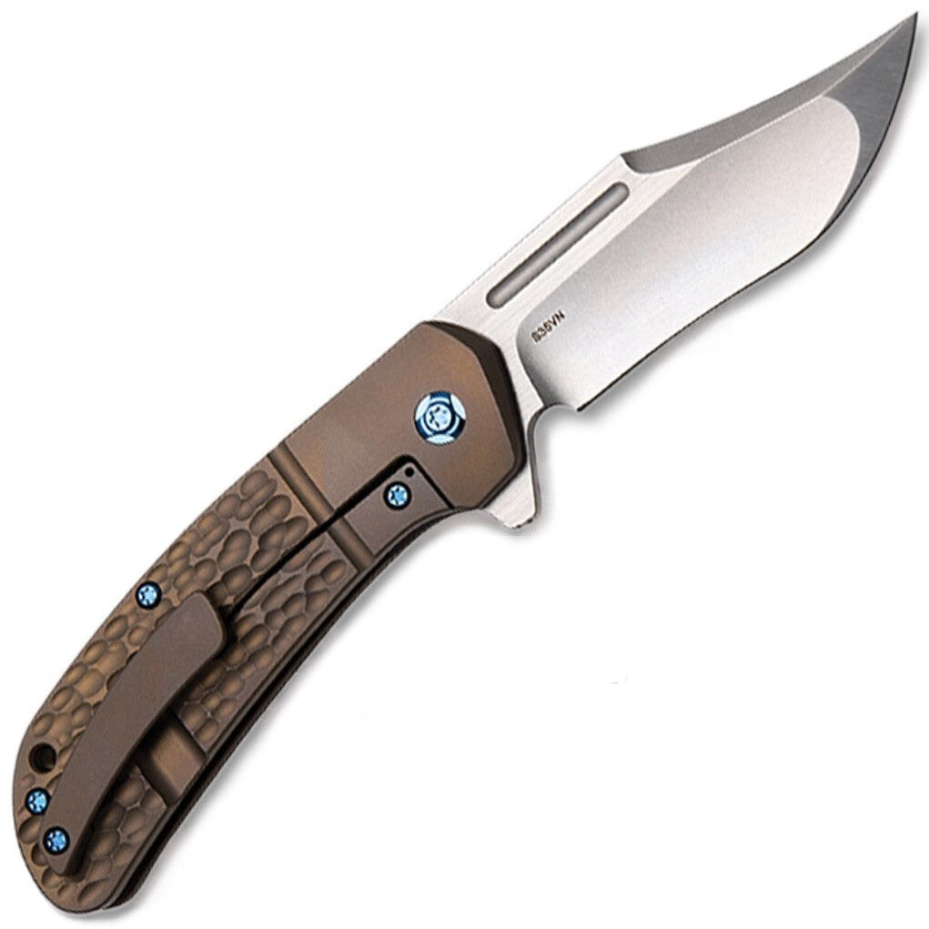 Lanny's Flipper - Framelock Bronze-Peña Knives-OnlyKnives