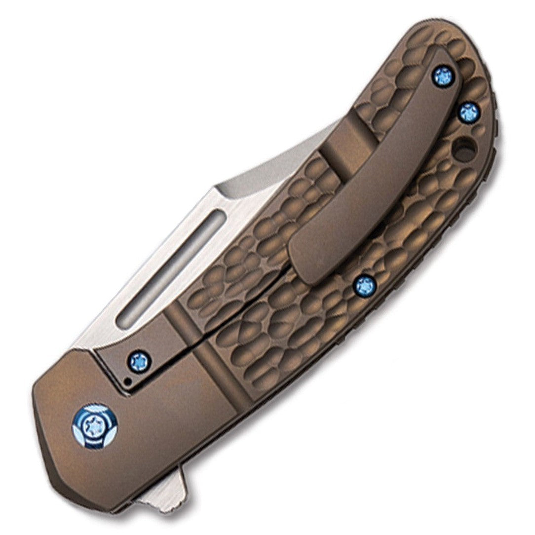 Lanny's Flipper - Framelock Bronze-Peña Knives-OnlyKnives