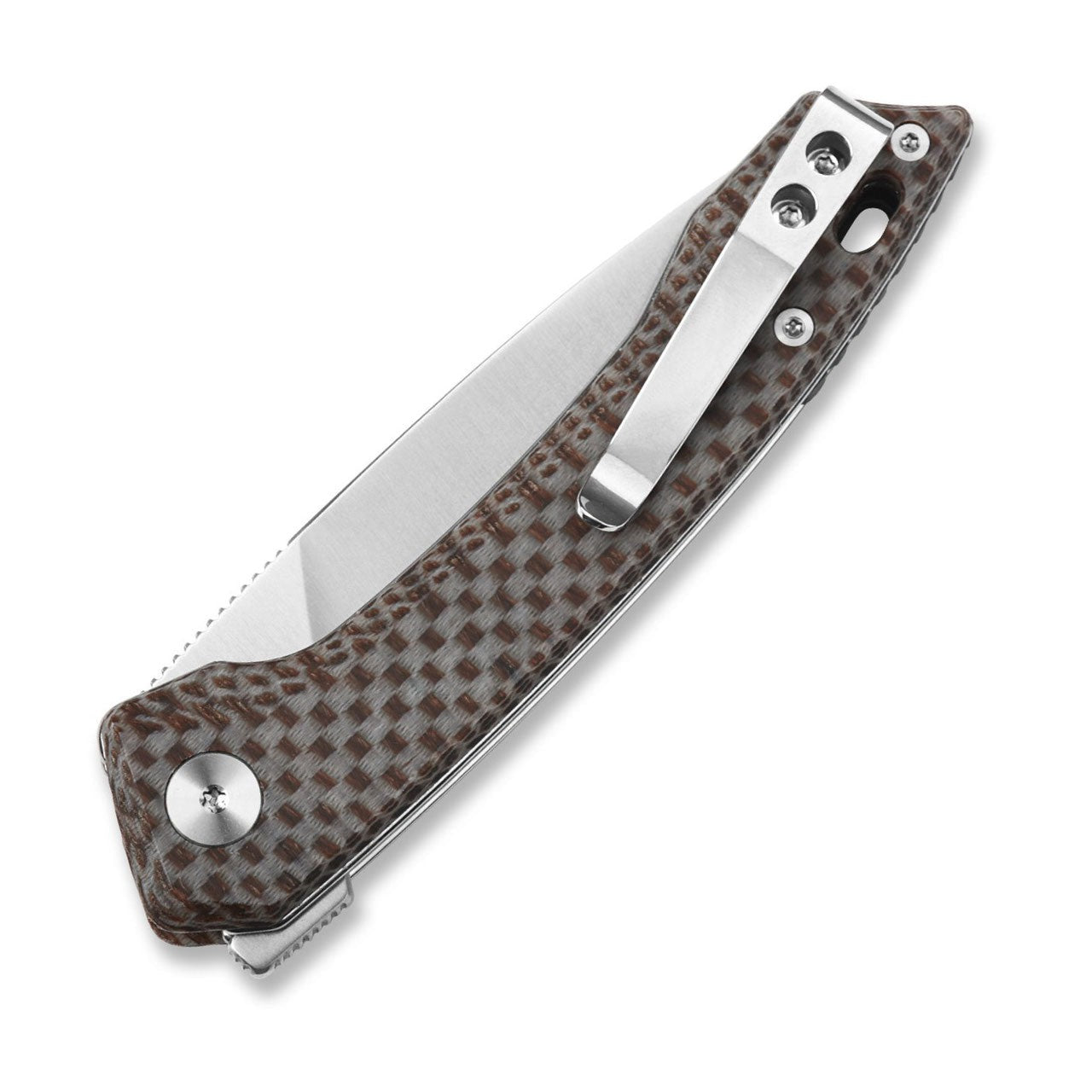 Leopard - Sandvik Stahl, Leinen Micarta, braun-QSP-OnlyKnives