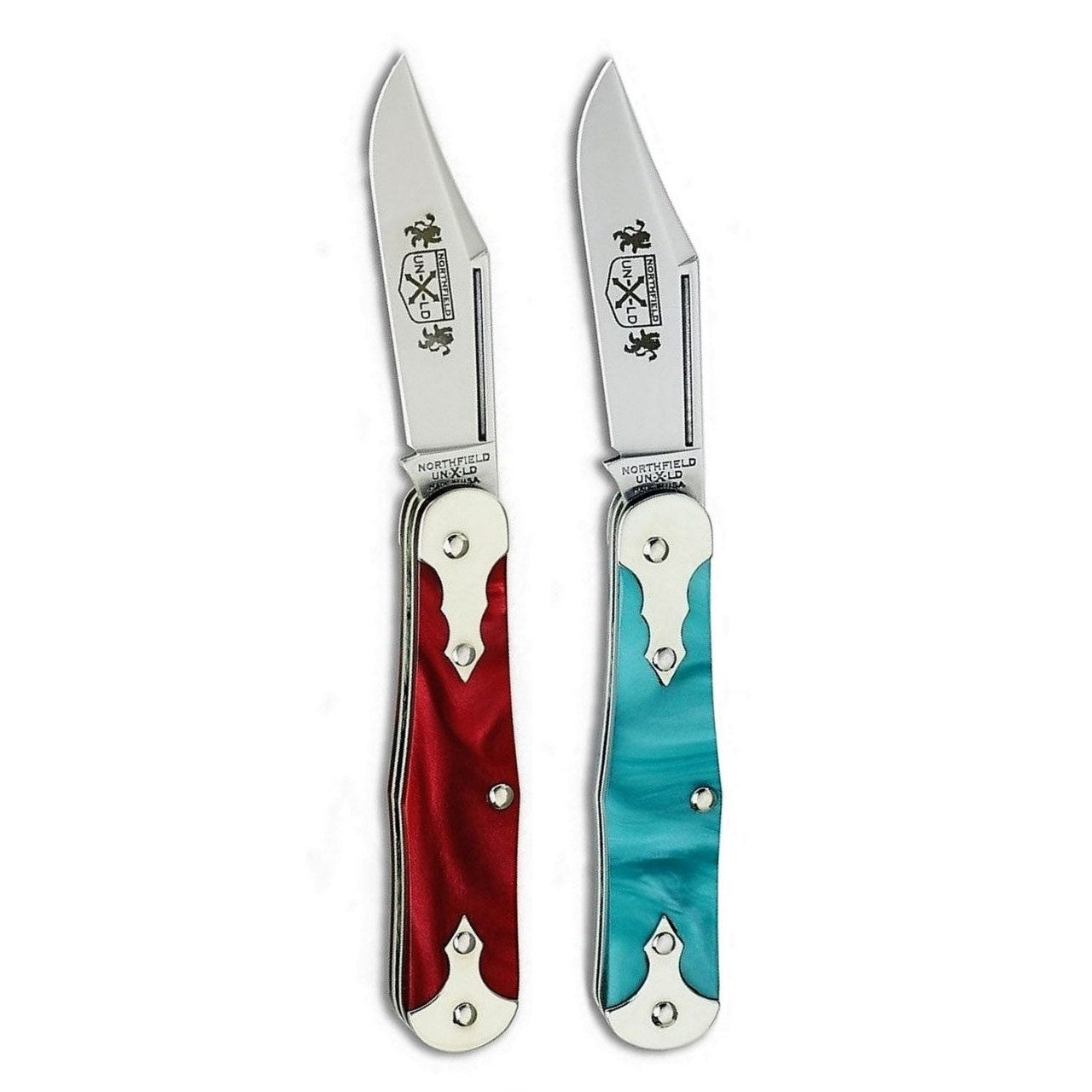 Northfield Un-X-LD #06 - Caribbean Blue & Crusader Red-Great Eastern Cutlery-OnlyKnives