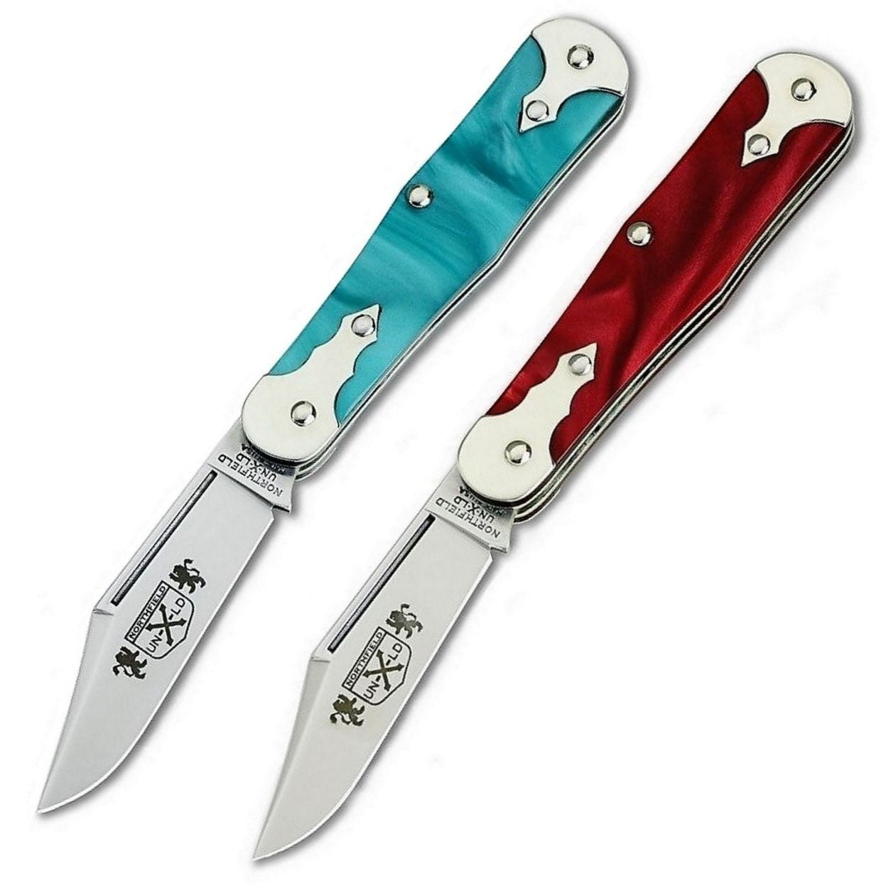 Northfield Un-X-LD #06 - Caribbean Blue & Crusader Red-Great Eastern Cutlery-OnlyKnives