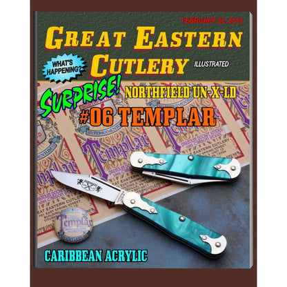 Northfield Un-X-LD #06 - Templar - Caribbean Acrylic-Great Eastern Cutlery-OnlyKnives