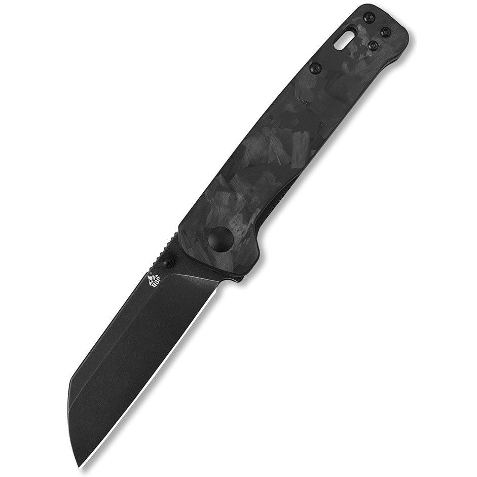 Penguin - G10 mit Carbon Auflage - black stonewashed D2 Klinge-QSP-OnlyKnives