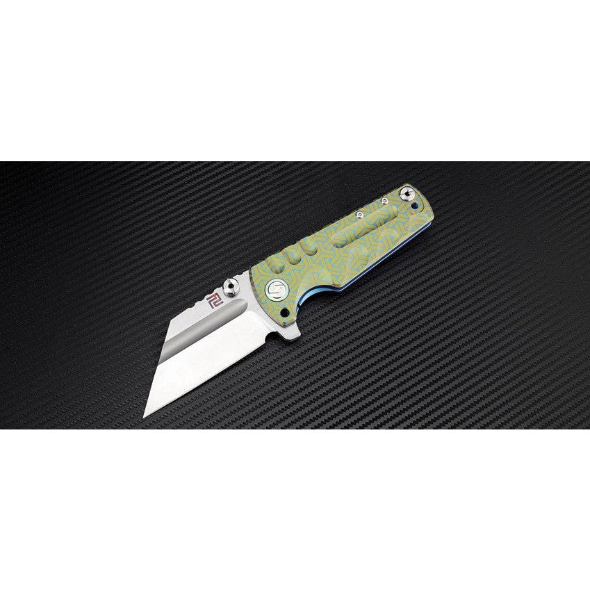 Proponent BU02, Blue Titanium Handle, S35VN Steel Blade-Artisan Cutlery-OnlyKnives