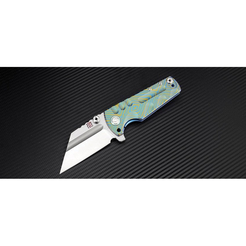 Proponent BU03, Blue Titanium Handle, S35VN Steel Blade-Artisan Cutlery-OnlyKnives