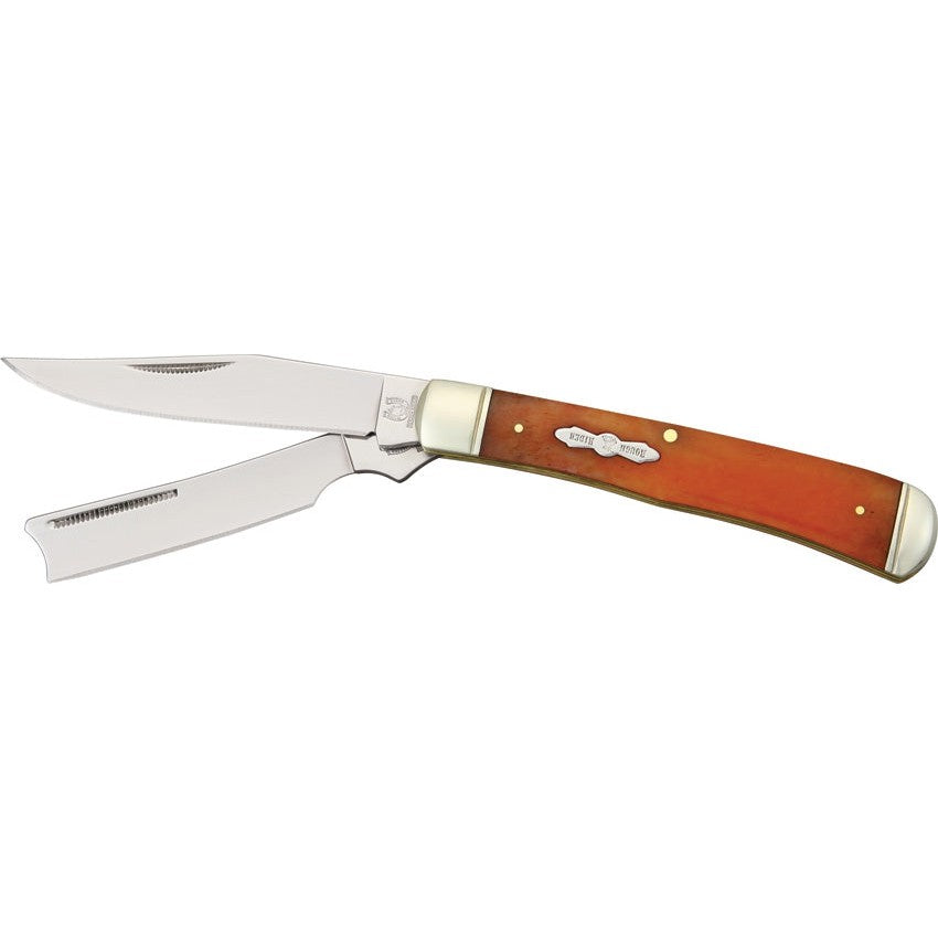 Razor Trapper - Orange Bone-Rough Ryder-OnlyKnives