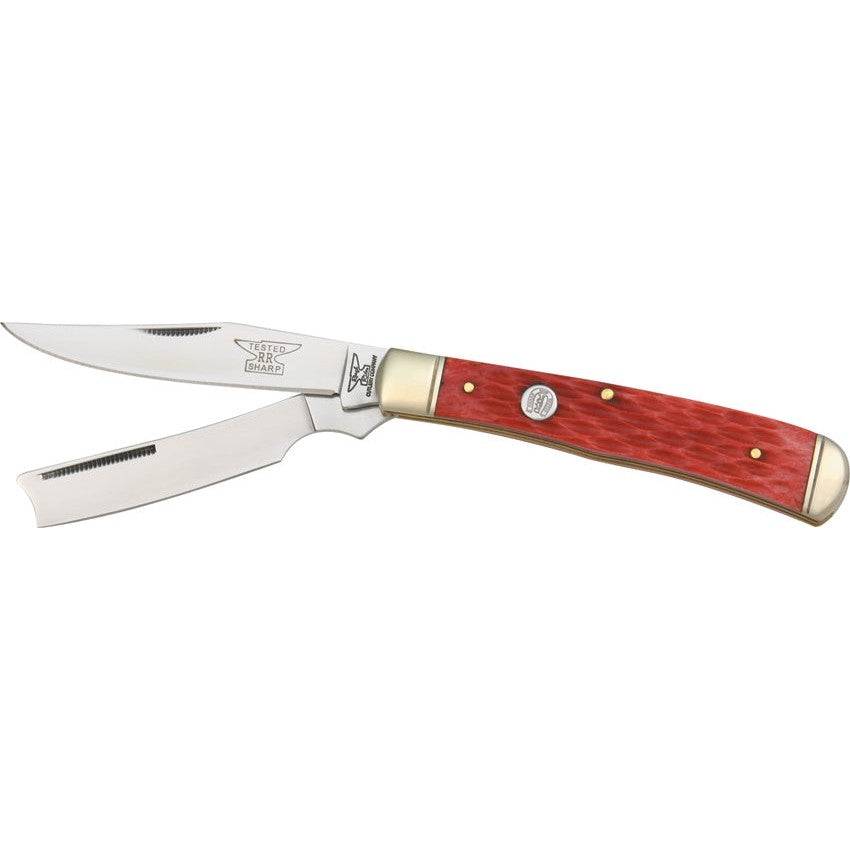 Razor Trapper - Red Jigged Bone-Rough Ryder-OnlyKnives