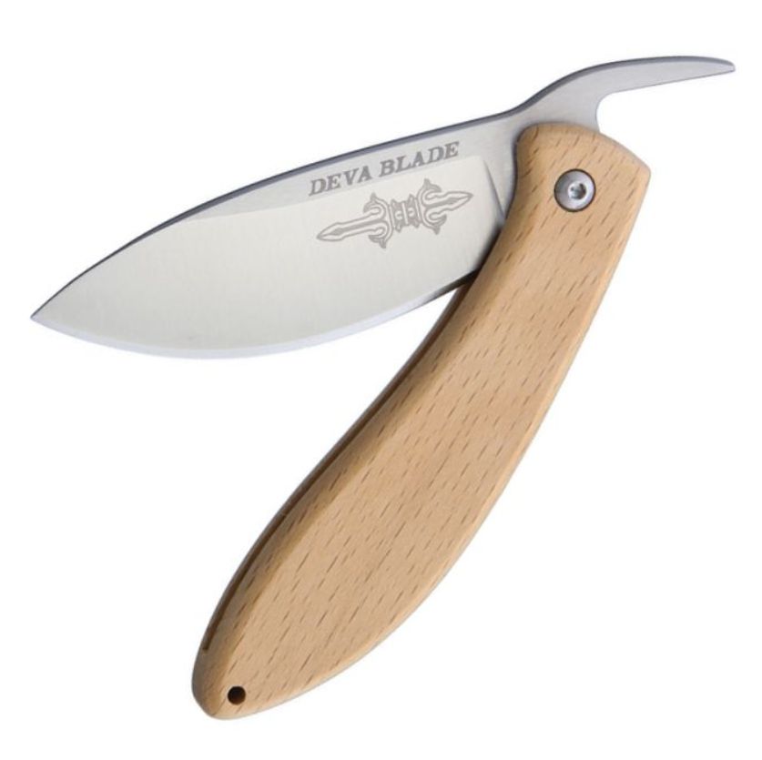 Skanda Folder Beech-Deva Blade-OnlyKnives