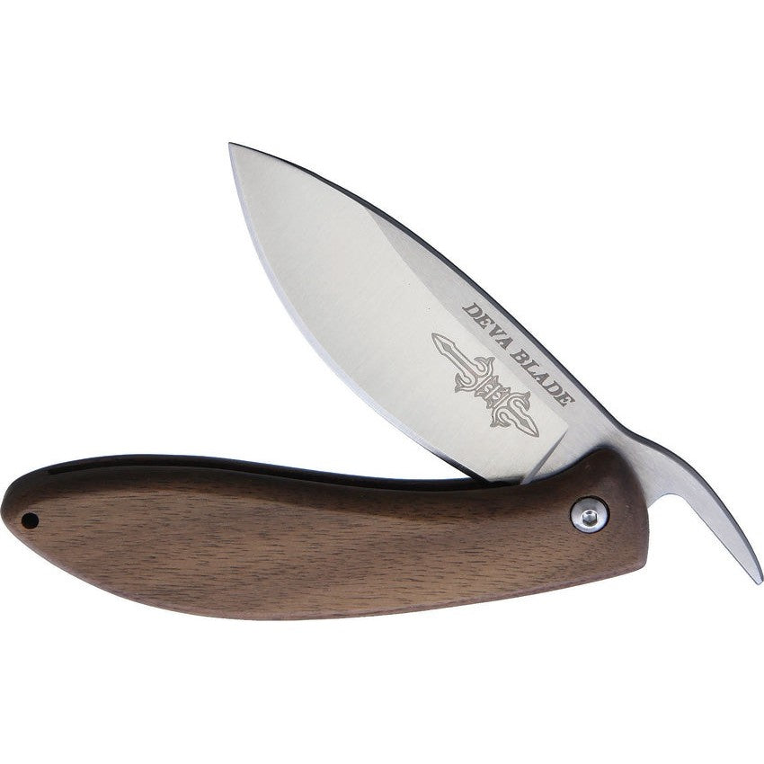 Skanda Folder Walnut-Deva Blade-OnlyKnives