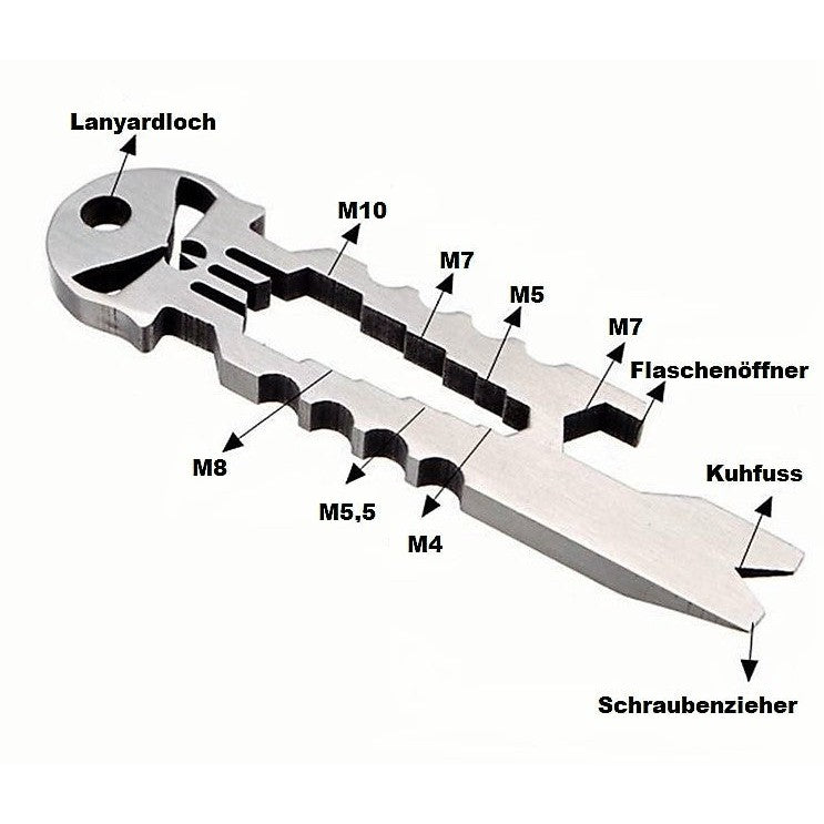 Skull Keyring Multi Tool-OnlyKnives-OnlyKnives