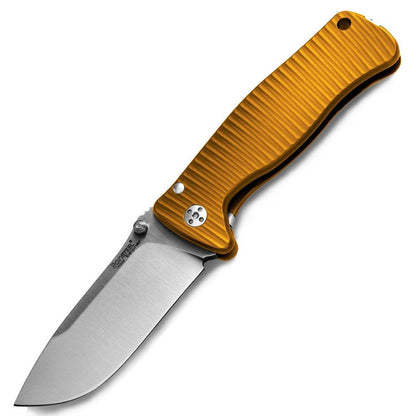 SR2 Aluminium Orange handle satin blade-lionSTEEL-OnlyKnives