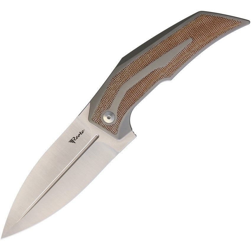 T4000 Framelock - Titan / Micarta Brown 2-Reate Knives-OnlyKnives