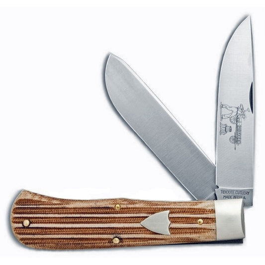 Tidioute #23 - Pioneer Trapper - Woodland Micarta-Great Eastern Cutlery-OnlyKnives