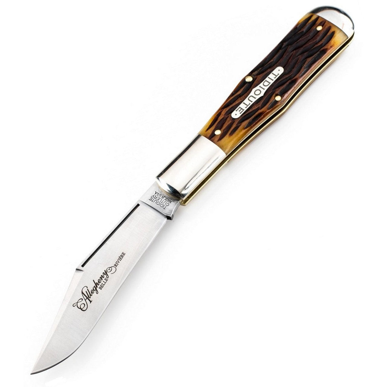 Tidioute #97 - Allegheny - Autumn Gold Jigged Bone-Great Eastern Cutlery-OnlyKnives