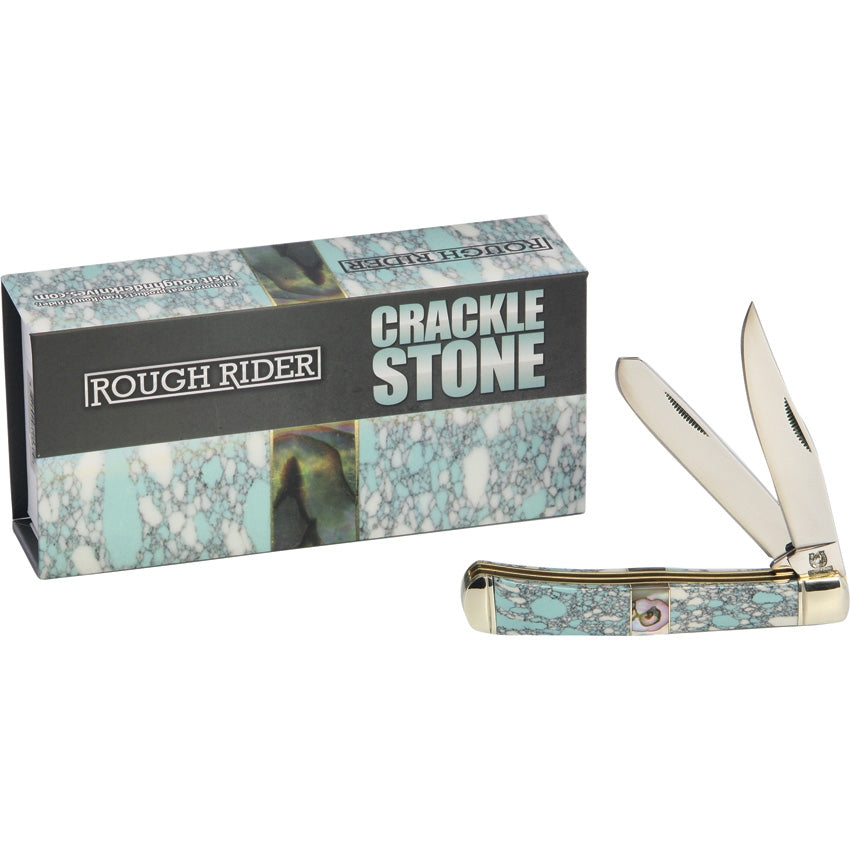 Trapper - Crackle Stone Series-Rough Ryder-OnlyKnives
