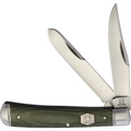Trapper - Green Micarta-Rough Ryder-OnlyKnives