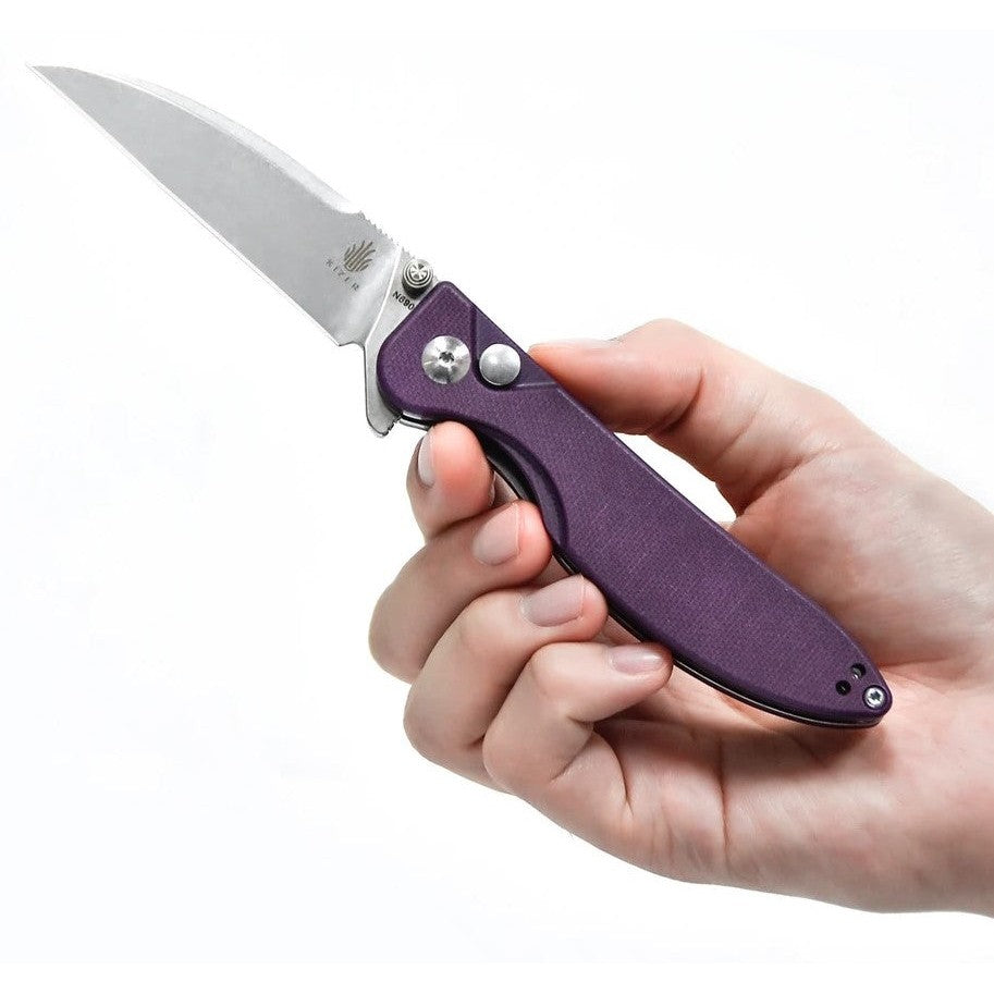 Vanguard Swayback purple-Kizer Cutlery-OnlyKnives