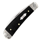 Worked Bolster Ebony Wood Smooth Sway Back-Case Cutlery-OnlyKnives